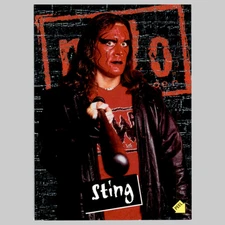 Sting #S4 1998 Topps WCW/nWo Sticker Wrestling Card