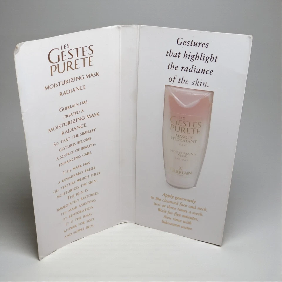 Mascarilla Hidratante Guerlain Les Gestes Purete Resplandor ~ Tamaño de Muestra ~ Nueva Foto 2 de 3