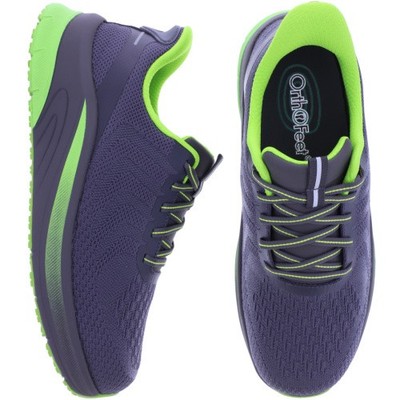 Orthofeet  | Tilos | Dark Gray-Lime | Hands-Free Schuhe mit Fersendämpfung | Her