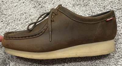 Clarks Women's Padmora Brown Nubuck Leather Oxford Moccasin Shoes Size 10