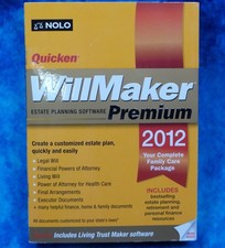 NOLO Quicken WillMaker PREMIUM 2012 Living Trust Estate Planning - Sealed