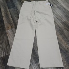 Nautica Clipper Pant Mens 34x32 Khaki Classic Fit Nautica Wrinkle Resistant