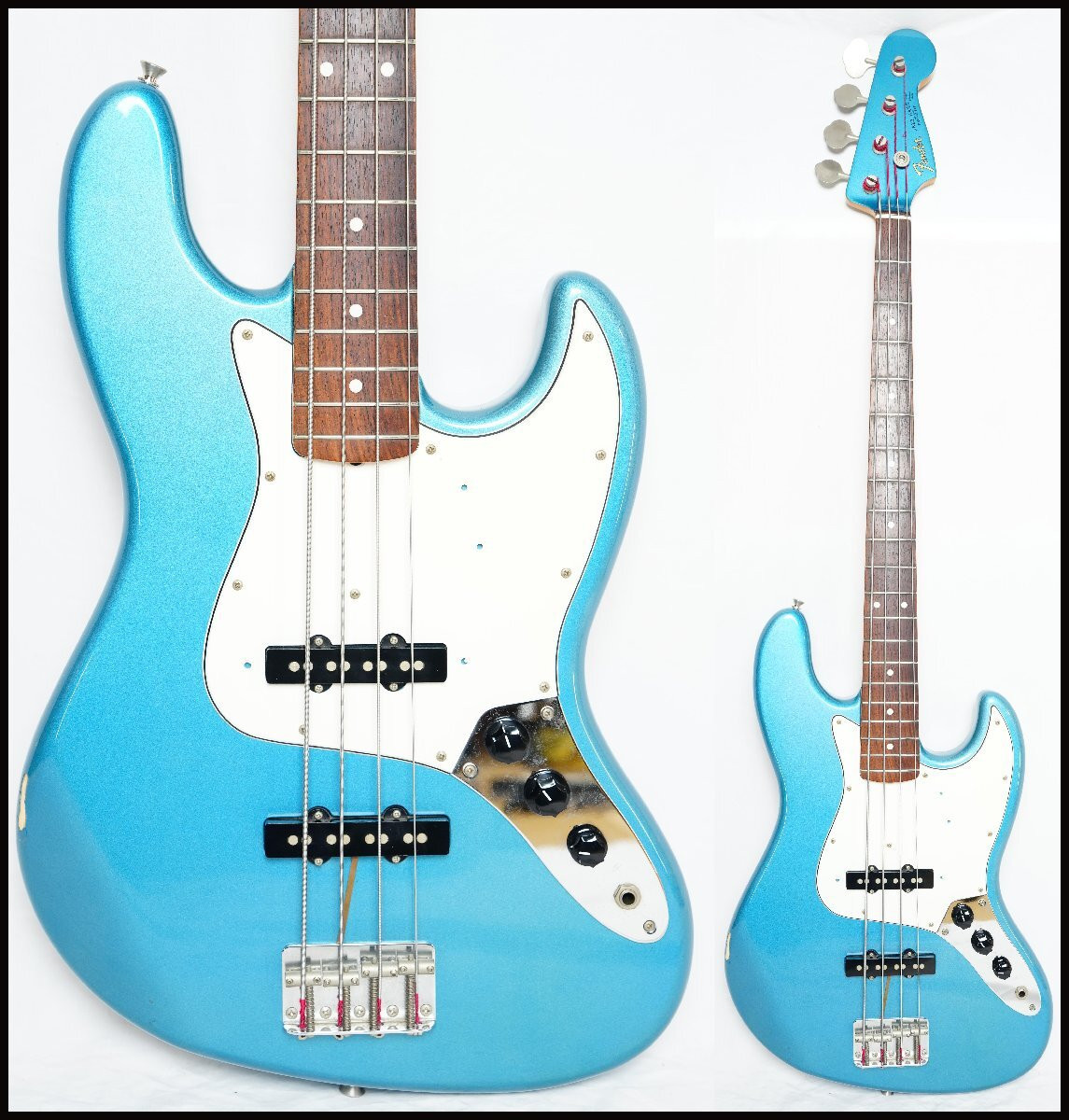 Fender Japan JB62-58US Jazz Bass LPB/MH Matching Head 1997 Fender Japan JB62-58US Jazz Bass LPB/MH Matching Head 1997