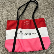 Clinique x Kate Spade New York Hello Gorgeous Tote Bag Red White Pink