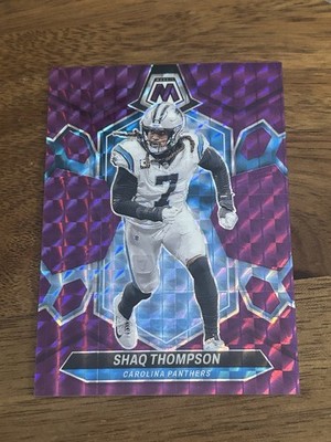 2024 Panini Mosaic Shaq Thompson Mosaic Purple Prizm 28/49 Panthers