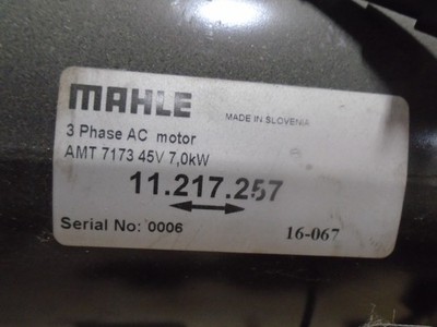 Mahle AMV7136 AC Electric Motor 35V 8kW DC72V Class H 3 Phase 11.217.247