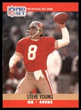 Steve Young 1990 Pro Set #645 49ers NFL READ FREE SHIPPING AutographDen