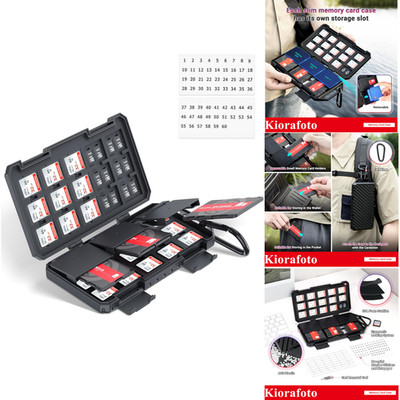 SD Karten Aufbewahrung 3 Fächer Wasserfest 74 TF Micro SD Karten Etui