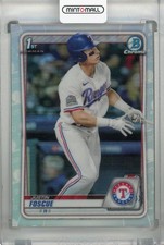 2020 Topps Bowman Draft Texas Rangers Justin Foscue Base Chrome Refractor