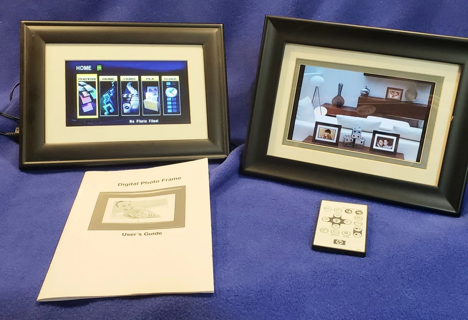 Pandigital PAN7001W01 & HP DF780a4 Digital 7" Frames USED WORKING Lot Of 2! - Image 3 of 4