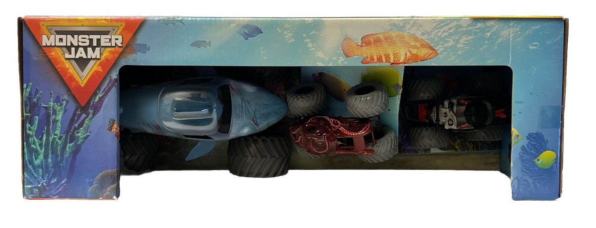 Monster Jam In Too Deep! Megalodon-Octon8er-Pirate's Curse 1:64 1