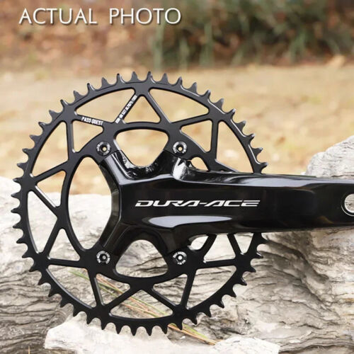 110mm BCD Chainweel 46T-58T Chainring R110-DU Fixed/Hollowed R92-810 Aero Style - Picture 5 of 46