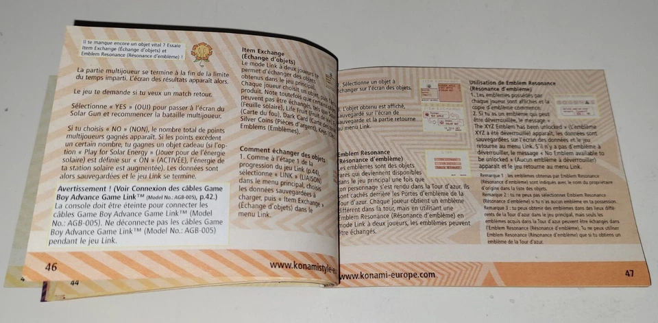 Notice - Nintendo Game Boy Advance - Boktai The Sun Is In Your Hand - FAH - Photo 3/3