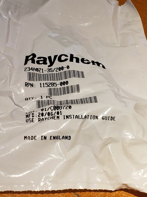 NEW Raychem Tyco 234A021 3S 200 0 Thermofit Molded Heat Shrink Boot D 