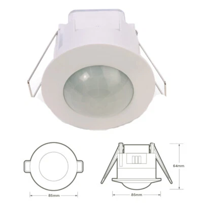 HISPEC 360° Ceiling Recessed Mounted Occupancy PIR Motion Sensor Detector Light Switch