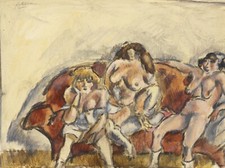 Poster Decor.Home interior wall art design.Jules Pascin painting.3 women.15161