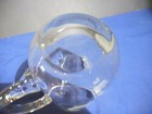 Glass Beer Mug Stein Etched Cut Grey Ship Anchor Applied handle 6" Nautical  — photo 5
