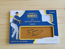 2020 Immaculate Debut Moments Memorabilia Autographs #32 Brock Burke Auto /99
