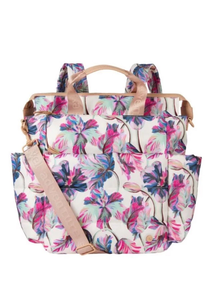 Samantha Brown To Go 3 Ways to Wear Convertible Light Tote Backpack-Floral-NWT
