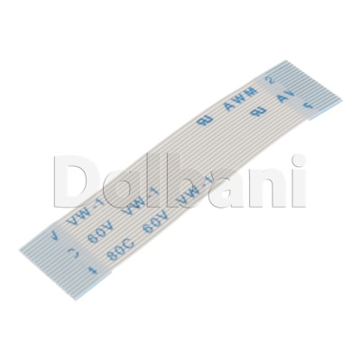 White Flex Cable FFC Flat Flexible Ribbon 0.5 Pitch 20 Pin 45 mm Type A
