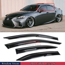 For 2014-2020 Lexus IS200t IS250 IS350 JDM Mugen Style Window Visors Rain Guards