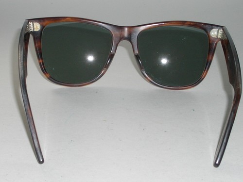 VINTAGE B&L RAY-BAN USA L1725 G15 UV GLASS LENS TORTOISE WAYFARER II SUNGLASSES - Picture 9 of 9