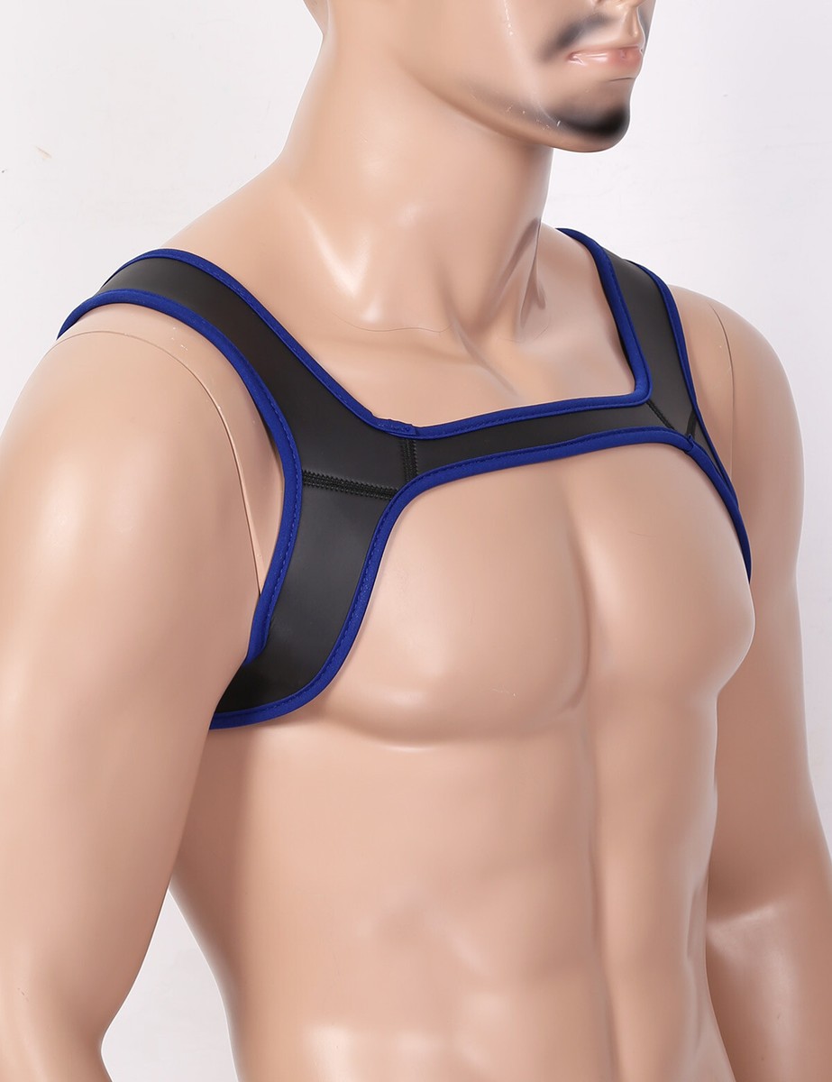 Mens Neoprene Harness Shoulder Strap Muscles Protector