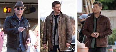 Handmade Jensen Ross Ackles Supernatural Leather Jacket