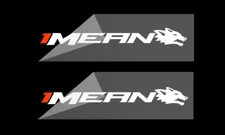 2X Reflective 1Mean Coyote Sticker Decals Reflective Fits Mustang GT 5.0