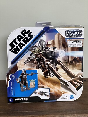 Star Wars Mission Fleet Speeder Bike The Mandalorian and Grogu Disney Hasbro