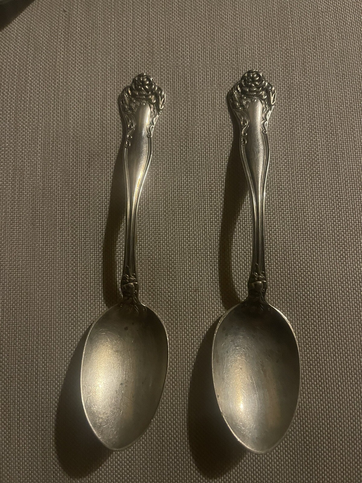 2 Vintage Sterling Silver Teaspoon eBay