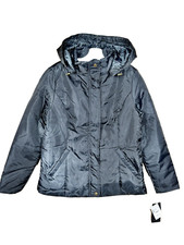 Black Metropolis Company Hooded Puffer Jacket Size Small