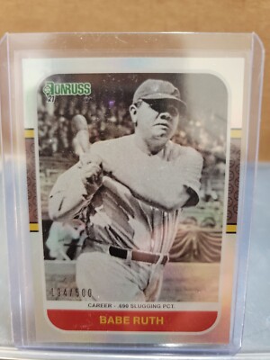 Babe Ruth Retro Career Stat Line /500. | eBay