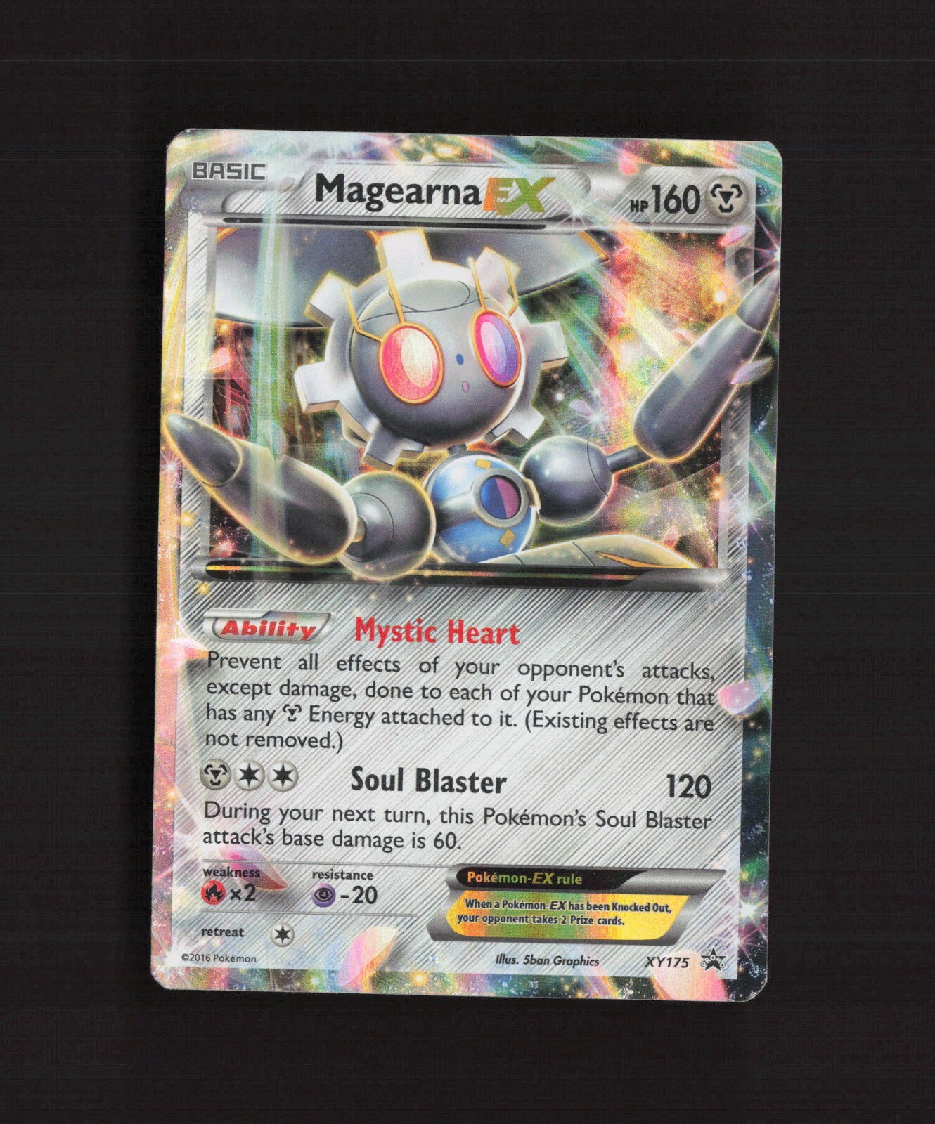 Magearna EX XY175 Black Star Promo Rare Holo Pokemon Card DMG