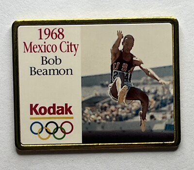 1996 Olympic Commemorative Pin ~ Kodak  ~ 1968 Mexico City ~ Bob Beamon ~ Track