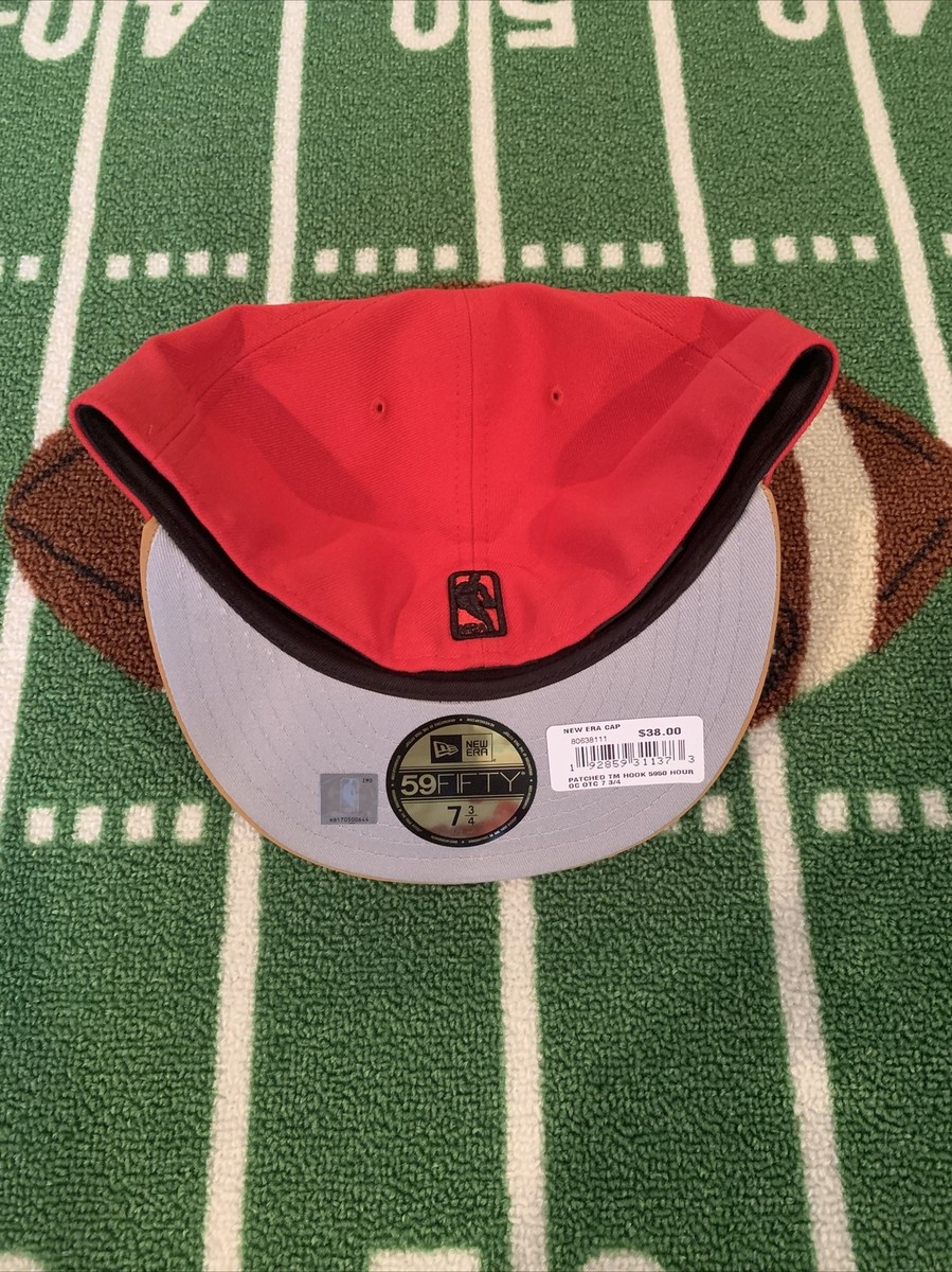 New Era Houston Rockets Team Hook 59Fifty Fitted Cap Hat Red Size