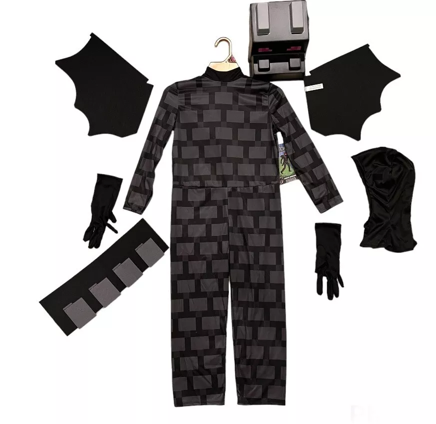 Childs Minecraft Ender Dragon Costume Jumpsuit size Medium 8-10