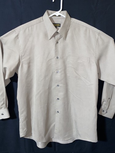 Roberto Villini sz Large Mens Long Sleeve Button Down Front Dress Shirt 16.5 34 - Picture 2 of 8