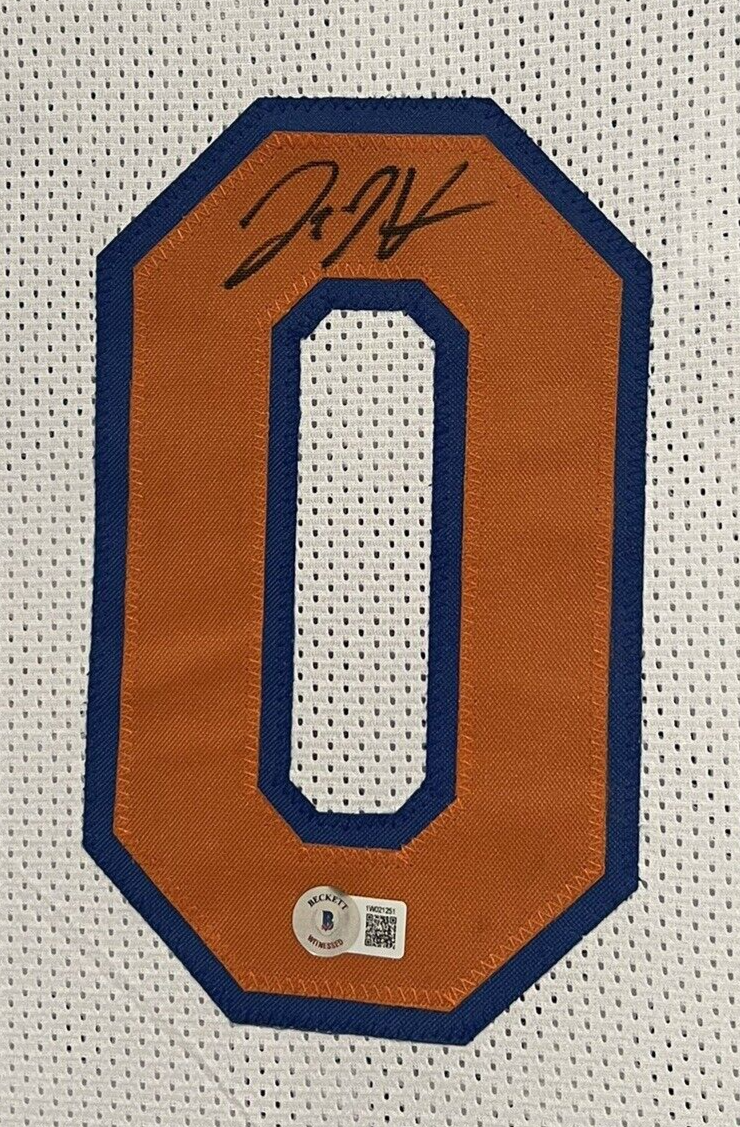 Donte DiVincenzo Signed New York Knicks Custom Jersey Beckett