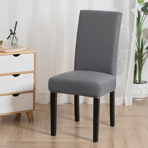 4/6er set Universal Stuhlhusse Stretch Stuhlbezug Stuhlüberzug Esszimmer Hussen - Bild 3 von 70