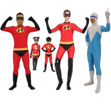 Cosplay The Incredibles Bob Helen Frozone Jumpsuits Adult Kids Bodysuits Suits