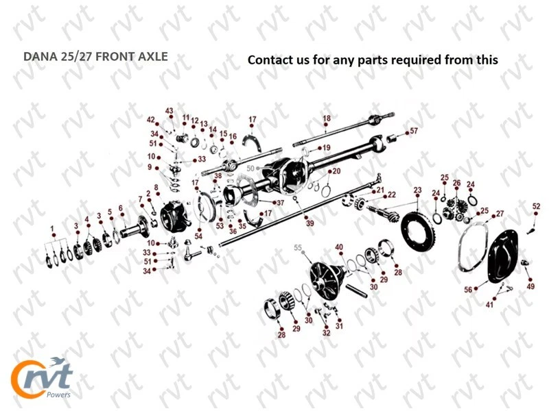 Front Axle Shaft Assy Kit Fit W.Jeep MB/GPW/CJ2A,3B,CJ5/M38/M38-D-27, 19 Spline — 第 3/4 张图片