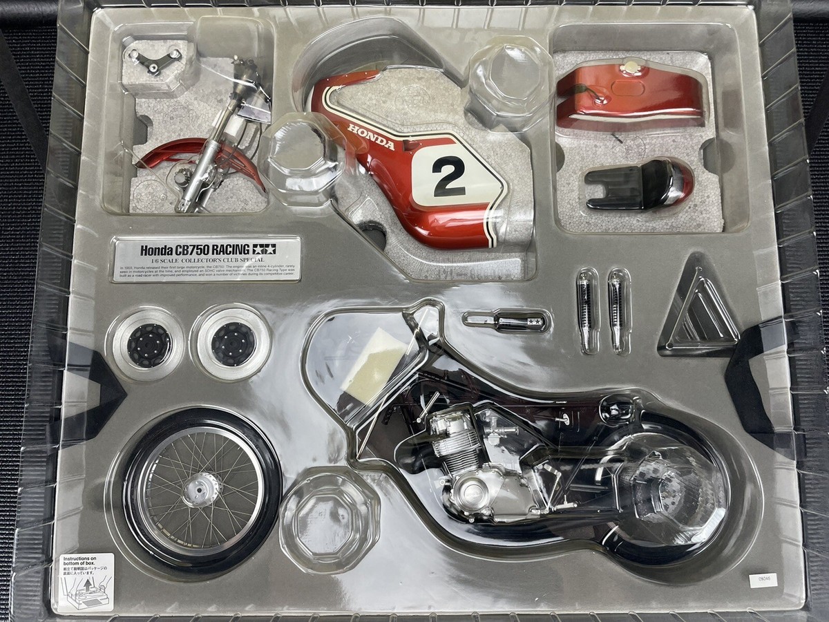 Tamiya 1:6 Honda CB750 Racing Diecast Motorcycle Collectors Tamiya 1:6 Honda CB750 Racing Diecast Motorcycle Collectors