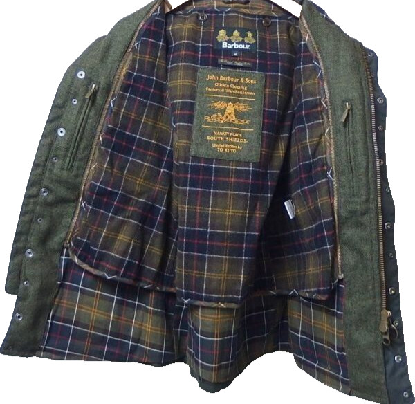 Barbour Tokito Men's Tokihito Yoshida Military Wax Jacket Beacon S Dark Khaki image 5
