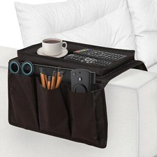 Sofa Armrest Organizer 6 Pocket TV Remote Holder Chair Beside Couch Bag