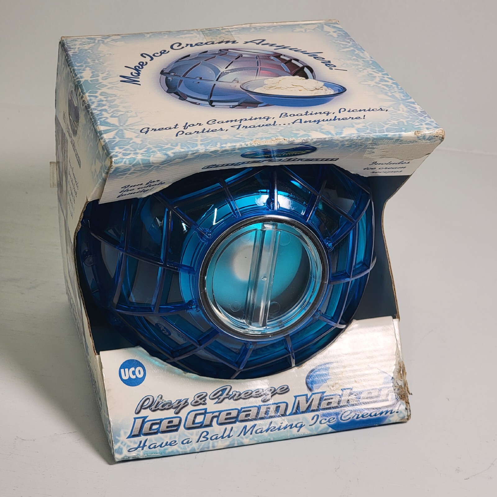 Camper’s Dream The ORIGINAL Play and Freeze ICE CREAM MAKER BALL Blue 1