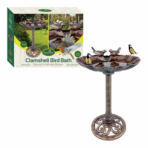Détails Sur Abreuvoir à Oiseaux Abreuvoir Fontaine Eau Jardin Oiseaux Bain Plastique Bronze