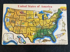 melissa & doug usa map wooden puzzle