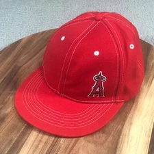 Los Angeles Angels Baseball Hat Adult OSFM Adjustable Red Cap