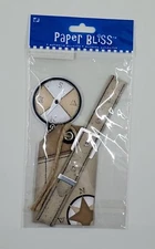 Paper Bliss Journey Compass Luggage Tag Dimensional Stickers New